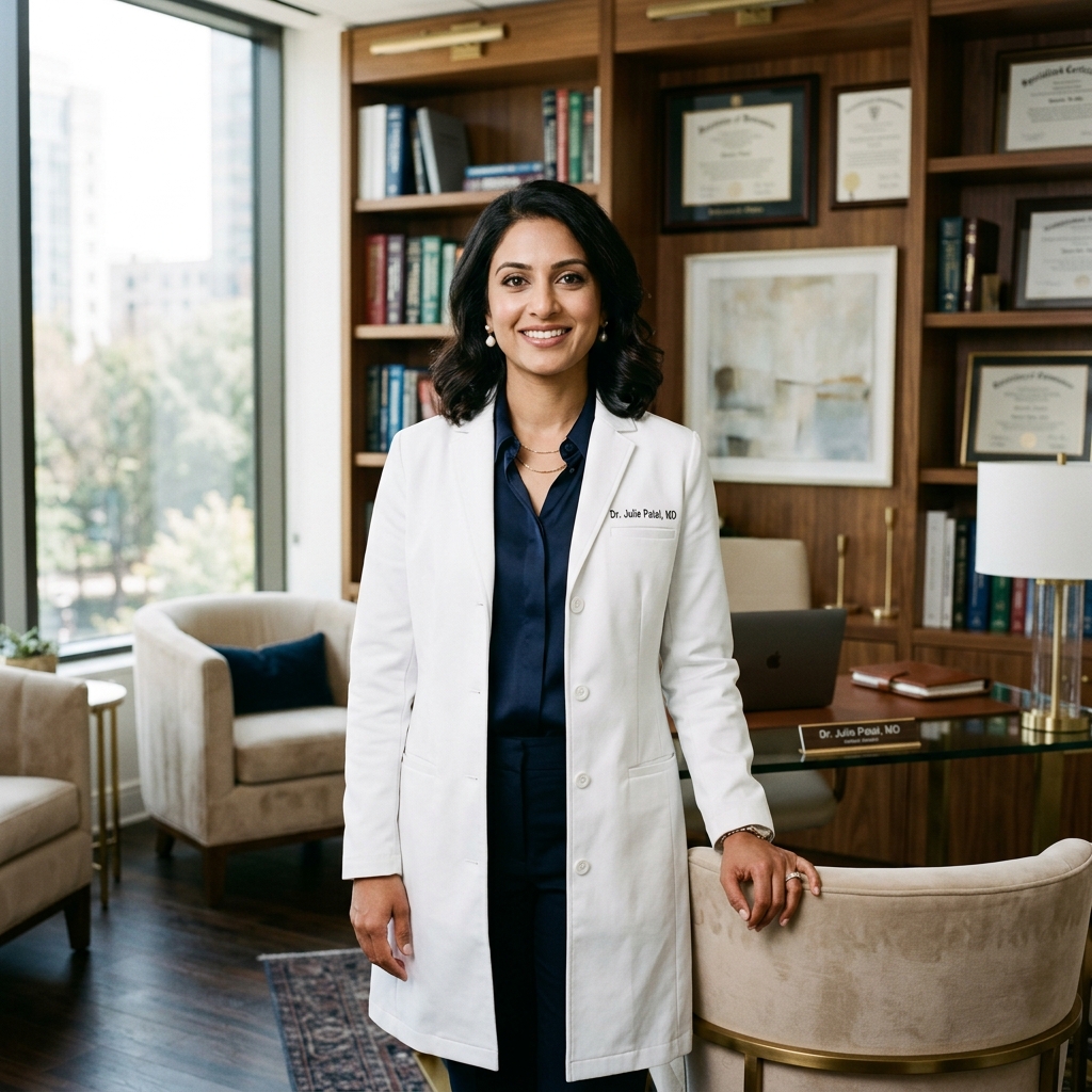Dr. Julie Patel, dual board-certified physician