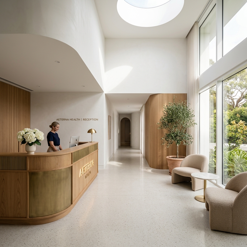 Elegant modern clinic interior details